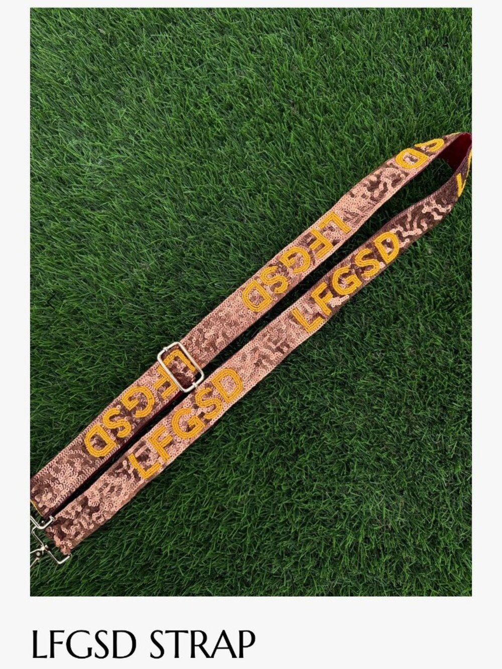 purse/bag straps – san diego padres themed - BROWN LFGSD